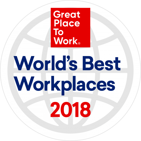 Great Places to Work 2018 logo
