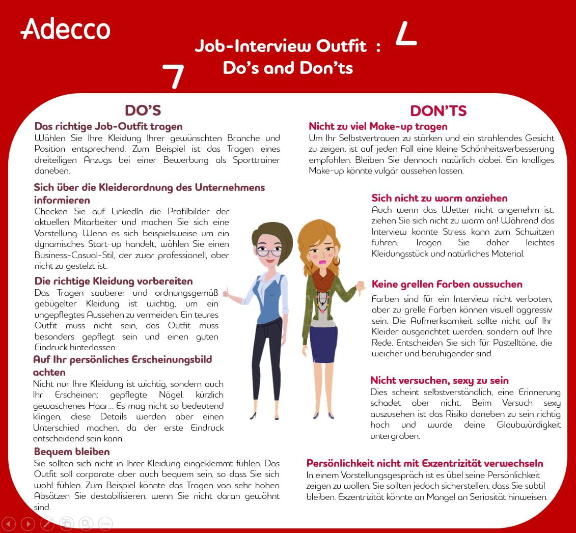 Job-interview outfit do's and don'ts